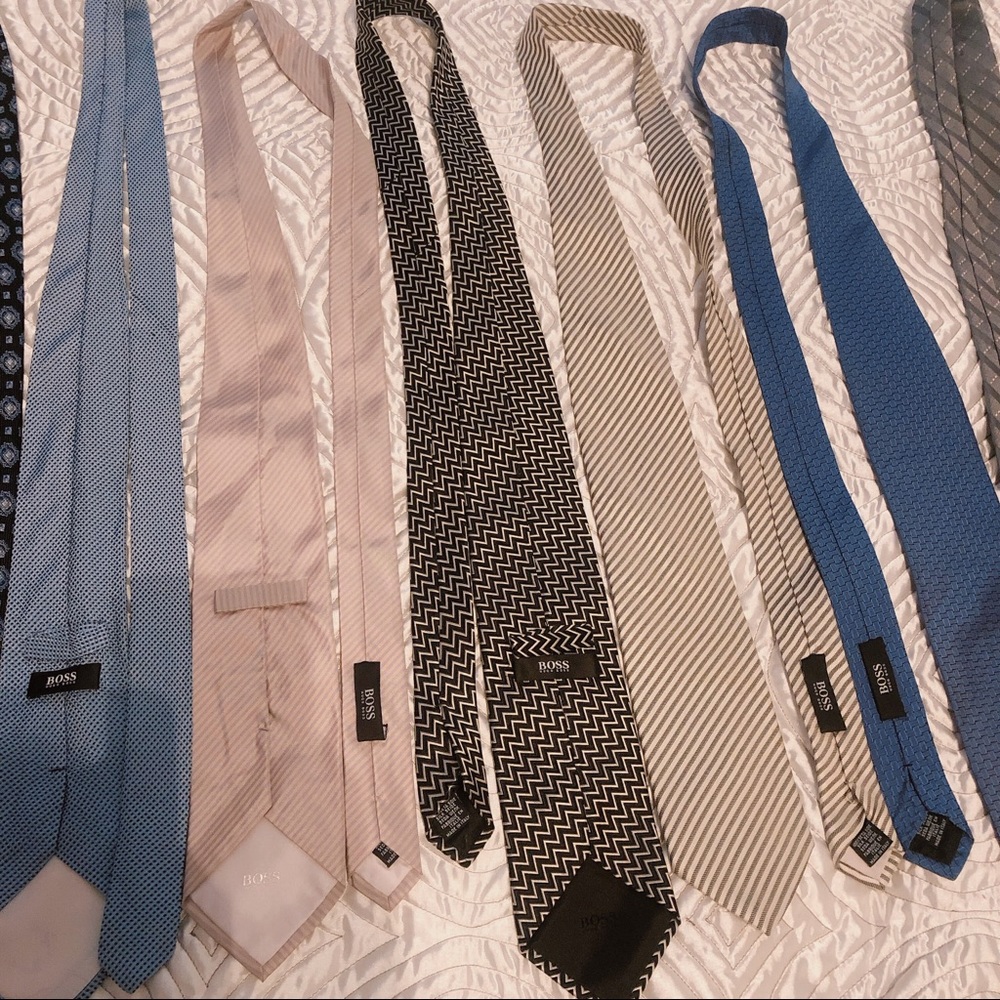 Five Hugo Boss ties.